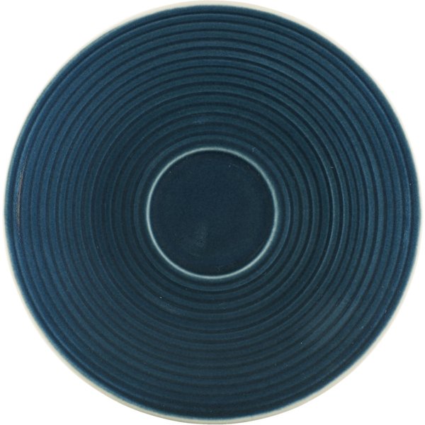 6x PULSIVA Piattino tazza cappuccino Spirit; 15 cm (Ø); blu; rotonda; 6 pz. / Pacco