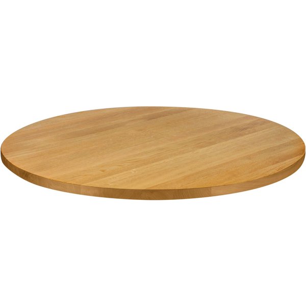 Piano per tavolo Kentucky laccato rotondo VEGA; 120x3 cm (ØxH); quercia/naturale; rotonda