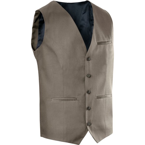JOBELINE Gilet da cameriere Bistro; Taglia 60; tortora
