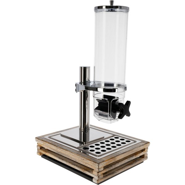 VEGA Dispenser cereali Natchez singolo, GN 1/2, 4l; GN 1/2, 37x31x65 cm (LxLxH); bianco vintage/trasparente/acciaio inox; rettangolare