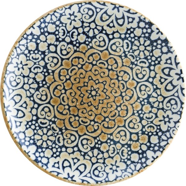 Piatto piano Alhambra Bonna; 25 cm (Ø); blu/bianco/marrone; rotonda; 12 pz. / Pacco