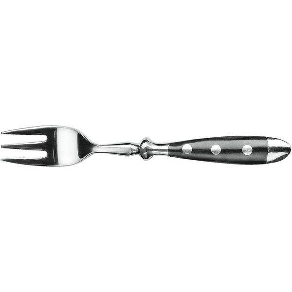 12x PULSIVA Fourchette à gâteau Berne; 15.4 cm (L); argenté, Poignée noir; 12 pièce(s) / Lot