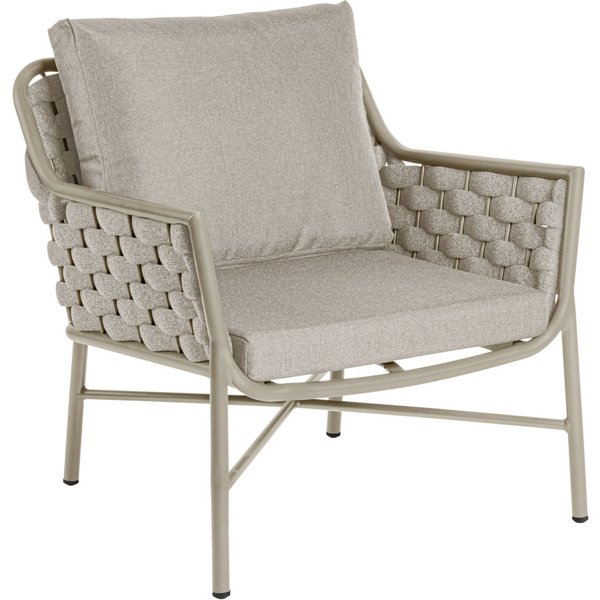 VEGA Fauteuil lounge d'extérieur Arto; 71x75x78 cm (lxPxH); beige
