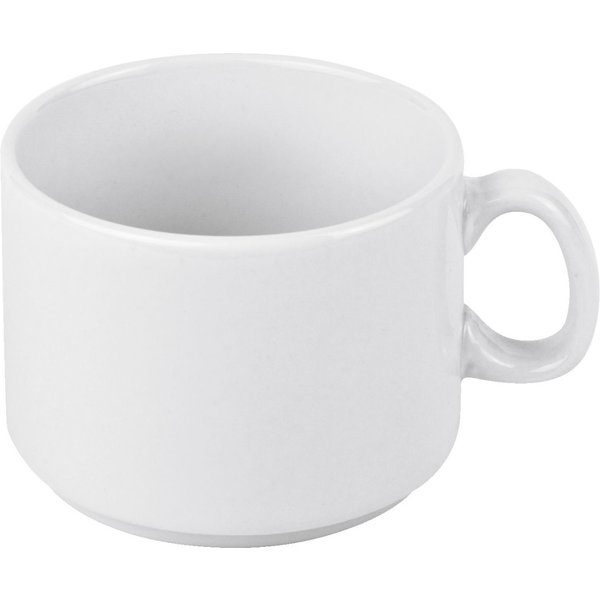 6x PULSIVA Tazza cappuccino Coupe; 190 ml, 8.4x6.3 cm (ØxH); bianco; rotonda; 6 pz. / Pacco
