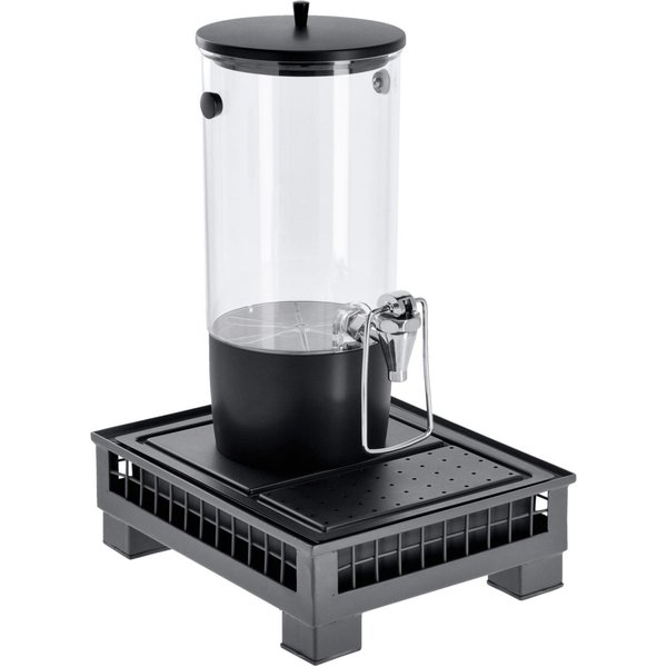 VEGA Distributeur de boissons fraîches Portland simple, GN 1/2, 4l; 35.2x29x53 cm (LxlxH); anthracite/transparent/noir