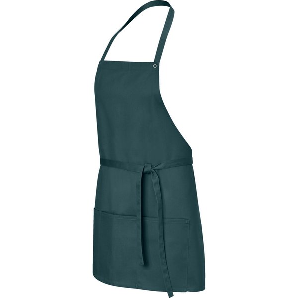 JOBELINE Tablier à bavette Taras 64x80 cm; 64x80 cm (Lxl); vert pétrole