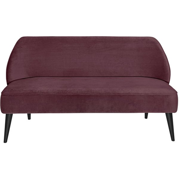 Canapé Velluto velours VEGA; 155x60x82 cm (lxPxH); Assise violet