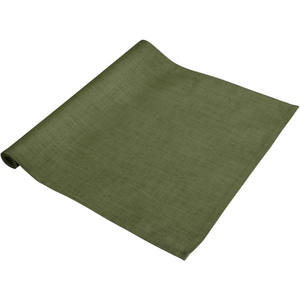 ERWIN M. Runner tavola Ledana; 40x120 cm (LxL); verde oliva