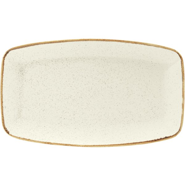 6x VEGA Assiette/plat Sidina carré, bords arrondis; 31x18x2.5 cm (LxlxH); beige; rectangulaire; 6 pièce(s) / Lot