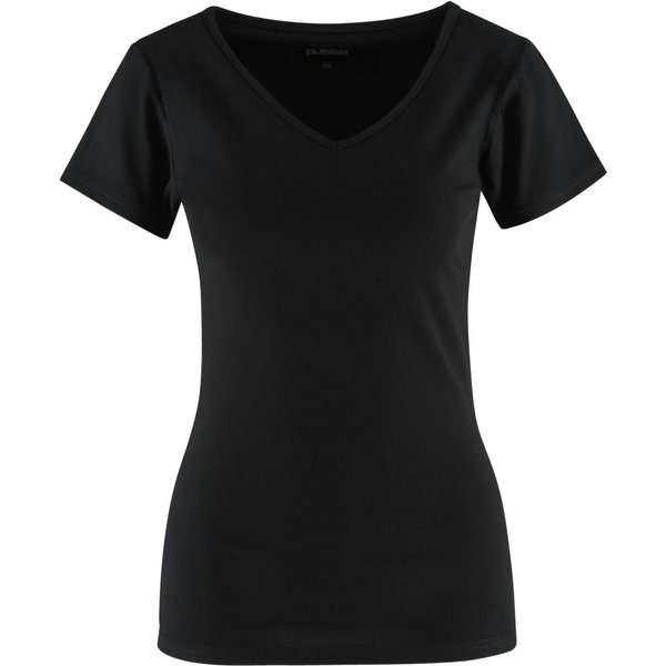 2x PULSIVA T shirt da cameriera Double-V; Taglia 2XL; nero; 2 pz. / Pacco