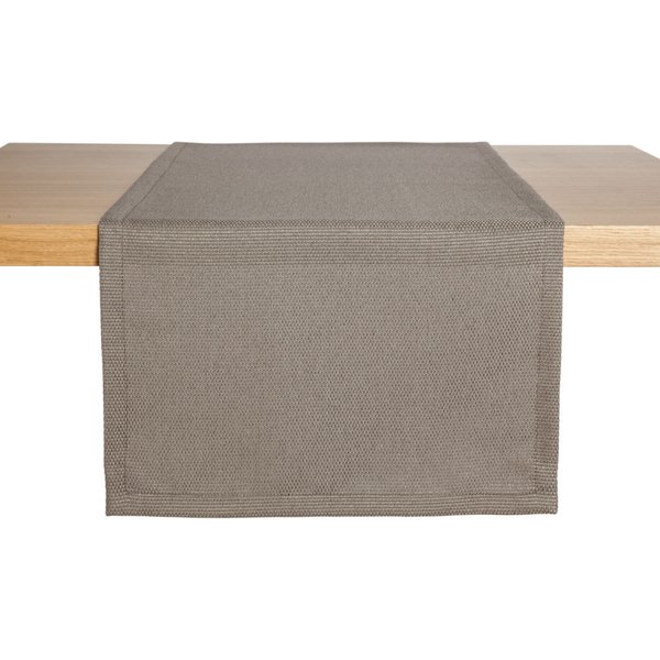 Chemin de table Ambita jacquard ERWIN M.; 40x130 cm (lxL); taupe; rectangulaire