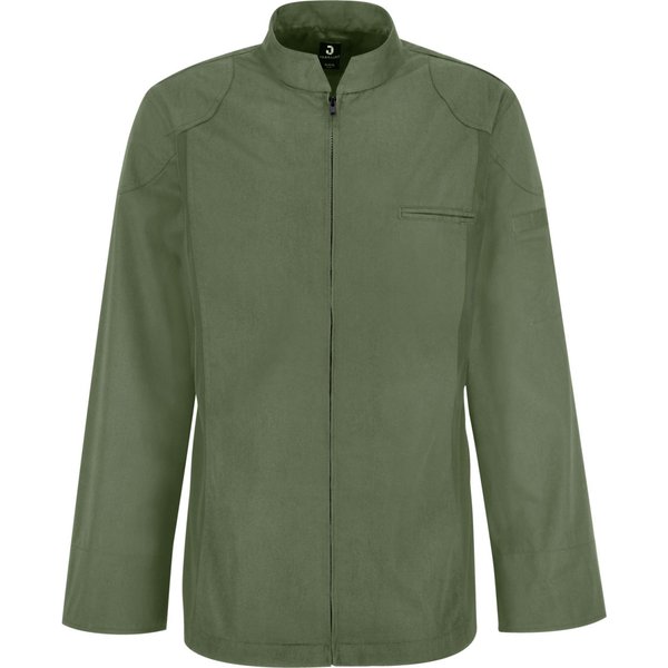 JOBELINE Veste de cuisine homme Racer manches longues; Taille 44; kaki