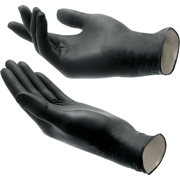 Guanti Nitro Safe Light Hygostar; Taglia M; nero; 100 pz. / Pacco