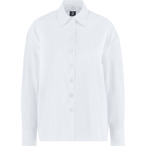 JOBELINE Chemiser femme à manches longues Porter couple ample; Taille XS; blanc