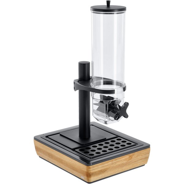 VEGA Dispenser cereali Montana singolo, GN 1/2, 4l; GN 1/2, 36.5x30.5x64.7 cm (LxLxH); quercia/trasparente/nero; rettangolare