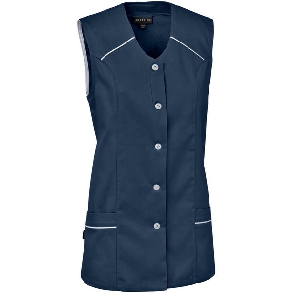 PULSIVA Casacca da cameriera ai piani Erika; Taglia 42; blu navy/bianco