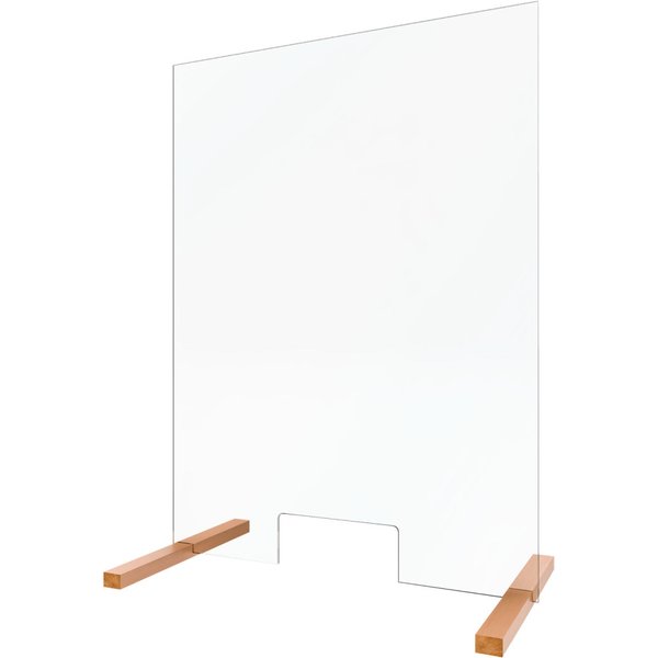 Hygiaphone APS; 75x0.5x100 cm (lxPxH); transparent/brun