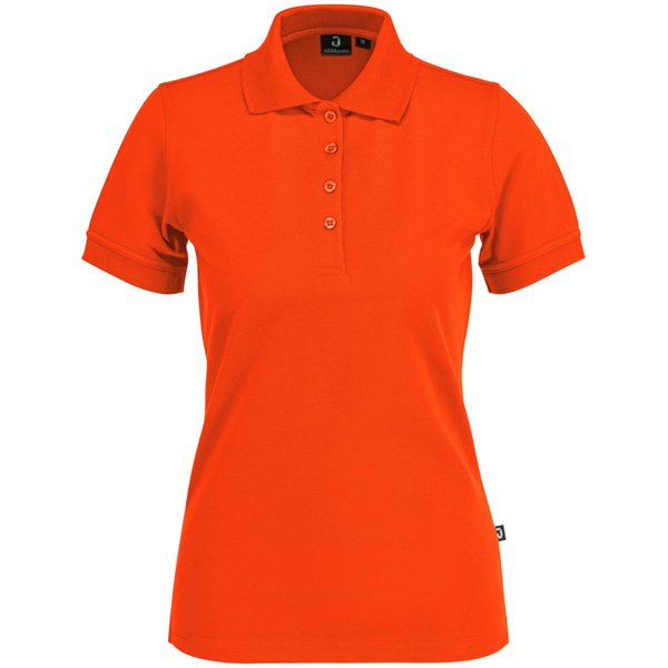 JOBELINE Polo femme Flora manches courtes; Taille XS; orange