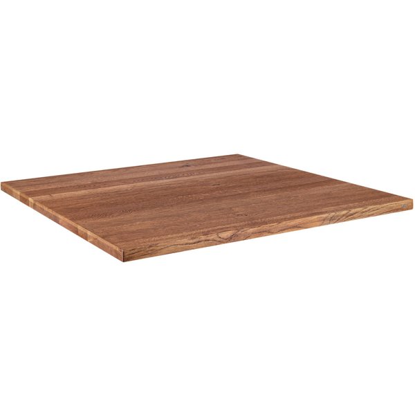 VEGA Piano per tavolo in legno massello Torres rettangolare; 80x60x3 cm (LxLxH); quercia antica/marrone; rettangolare