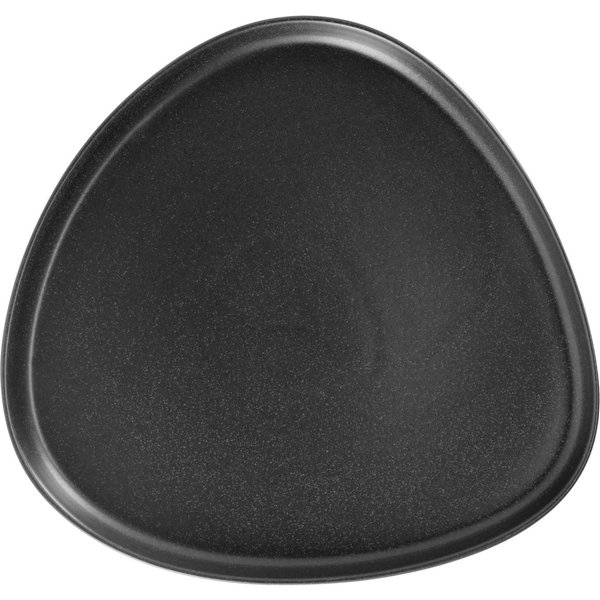 6x VEGA Assiette Masca plate, organique, avec rebord; 20.7x19.5x2 cm (LxlxH); noir; organique; 6 pièce(s) / Lot