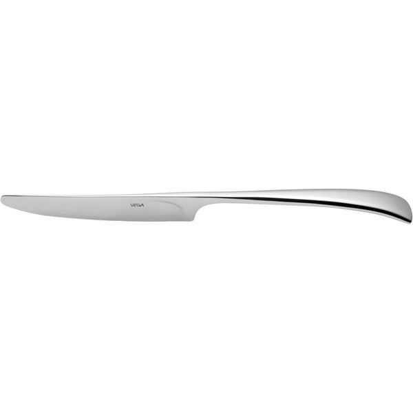 12x VEGA Coltello da tavola Controverse; 23 cm (L); argento, manico argento; 12 pz. / Pacco
