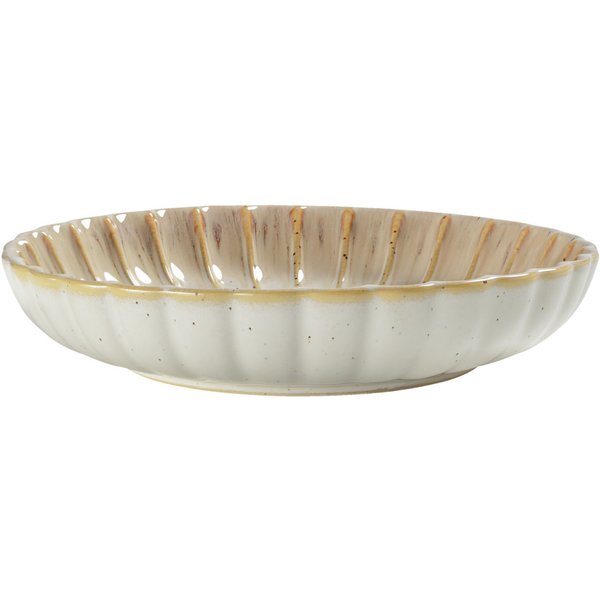 4x VEGA Assiette Flora creuse; 30 cl, 23x4.6 cm (ØxH); rose/beige; rond(e); 4 pièce(s) / Lot