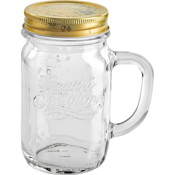 12x Bormioli Rocco Vasetto in vetro Quattro Stagioni; 480 ml, 6.6x13.6 cm (ØxH); trasparente; 12 pz. / Pacco