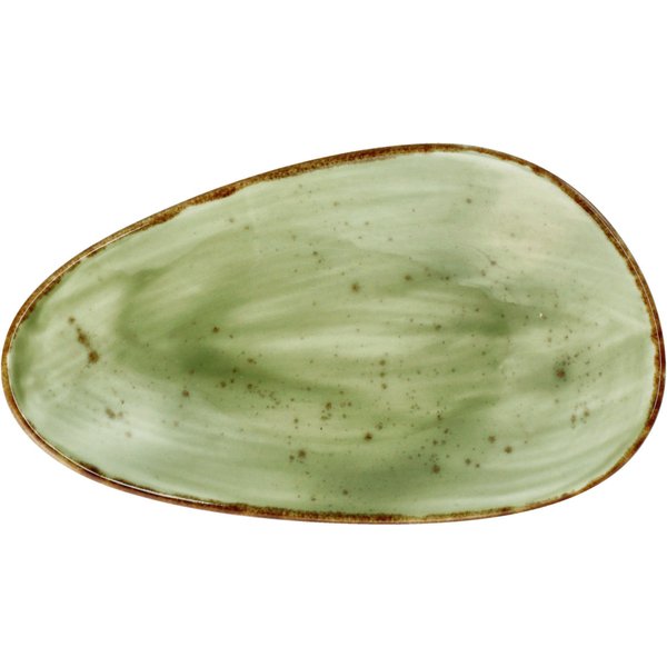 6x VEGA Piatto Nebro forma organica; 17x10x3 cm (LxLxH); verde chiaro; 6 pz. / Pacco