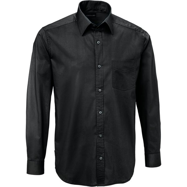 JOBELINE Chemise homme Kim manches longues; Taille 37/38; noir