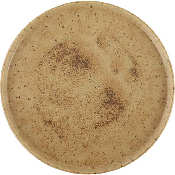 6x Porland Piatto piano Natura con bordo alto; 30x2.15 cm (ØxH); marrone chiaro/marrone scuro; rotonda; 6 pz. / Pacco