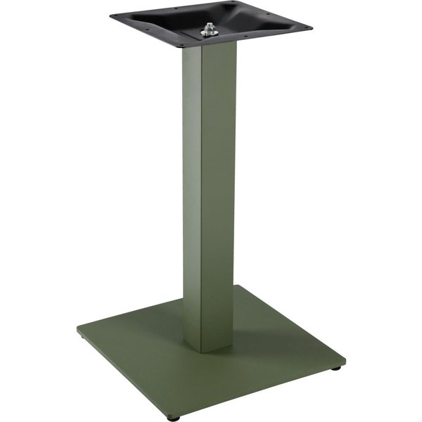 VEGA Base per tavolo Fino quadrata; 43x43x72 cm (LxLxH); verde oliva; quadrata