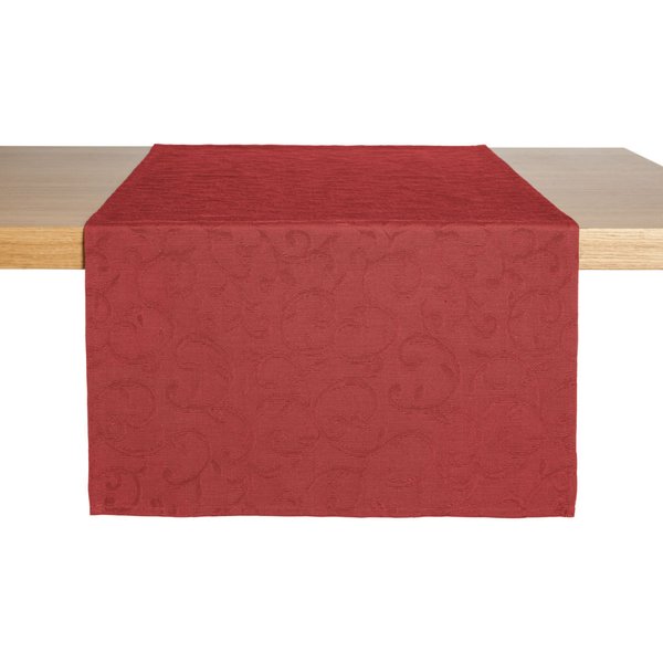 ERWIN M. Chemin de table Biella ; 40x170 cm (lxL); bourgogne; rectangulaire