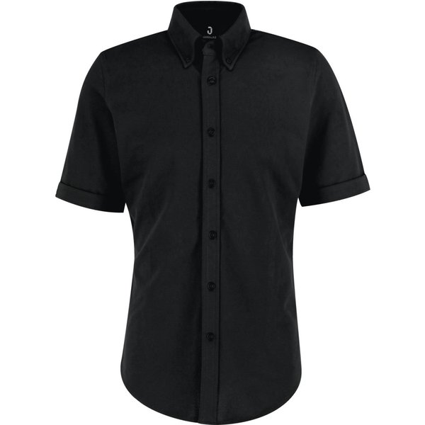 JOBELINE Chemise homme Piqué manches courtes; Taille 2XL; noir