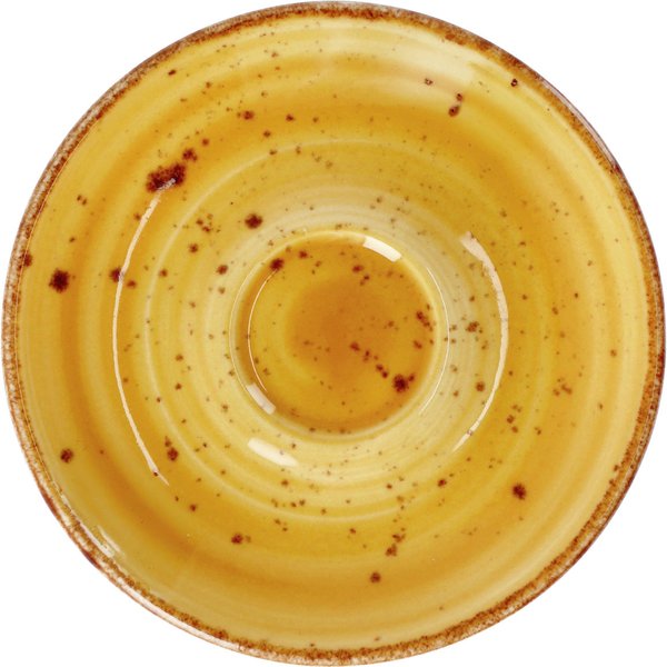 6x VEGA Piattino per tazzina caffè Nebro; 12.5x1.5 cm (ØxH); giallo; 6 pz. / Pacco