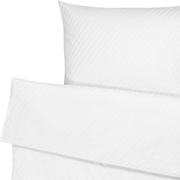 ERWIN M. Set copripiumino e federa Rimini chiusura a busta; 140x200 cm (LxL), 70x90 cm (LxL); bianco