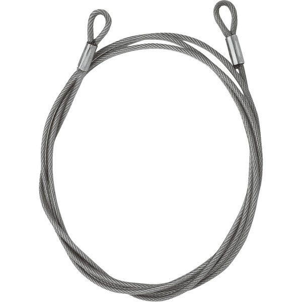 Câble antivol VEGA; 600x0.6 cm (LxØ); argenté