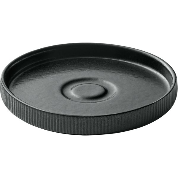 6x Playground Sous-tasse Nara Relief; 15x2.5 cm (ØxH); noir; rond(e); 6 pièce(s) / Lot