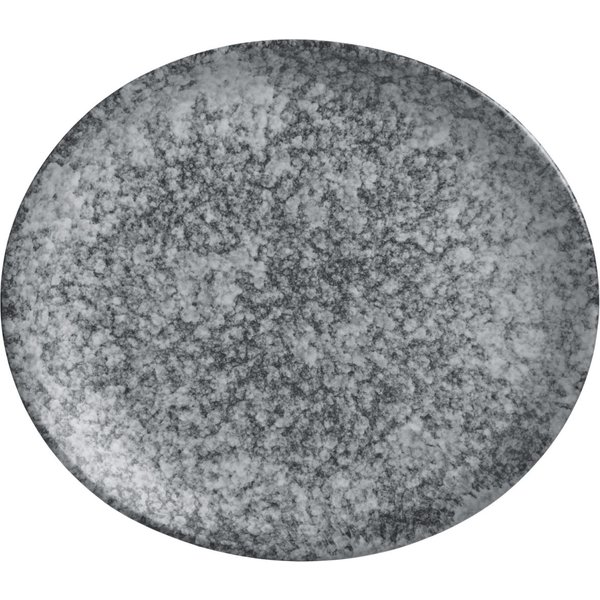 3x VEGA Assiette Mamoro plate, organique; 31x26.5x3.5 cm (LxlxH); noir/blanc; organique; 3 pièce(s) / Lot