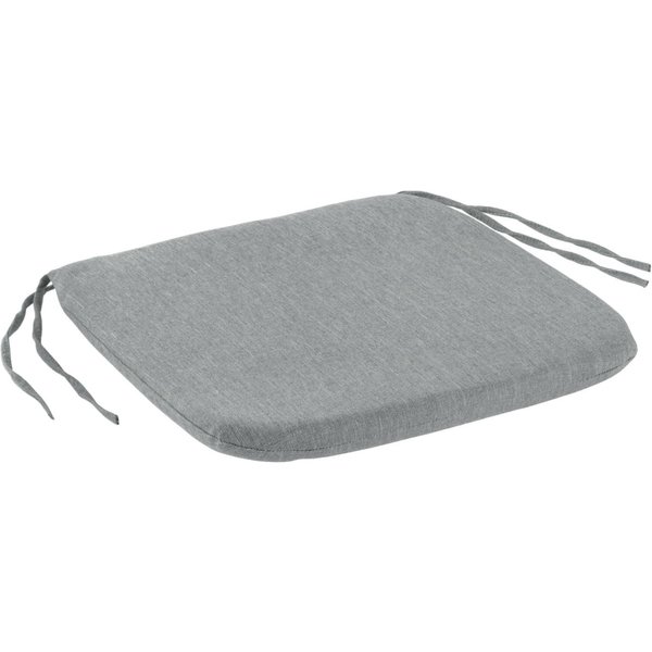 2x VEGA Coussin de chaise Linéa sans dossier rembourré; 42x42x3 cm (lxLxH); anthracite chiné; 2 pièce(s) / Lot