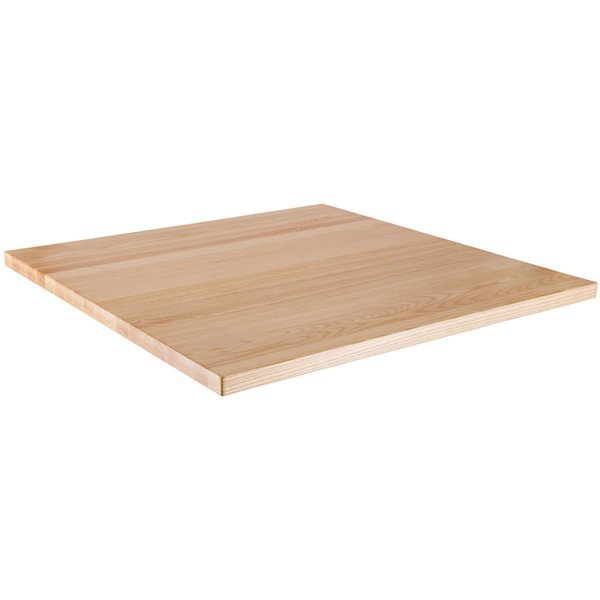 VEGA Piano per tavolo Kentucky laccato quadrato; 70x70x3 cm (LxLxH); frassino/naturale; quadrata