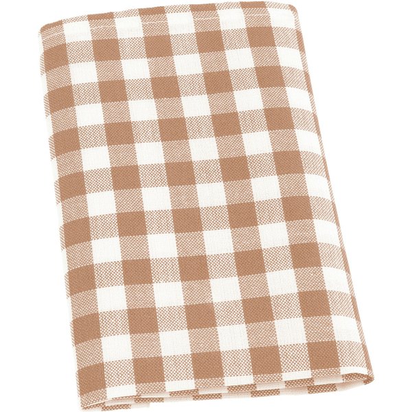 6x ERWIN M. Serviette de table Chatelet ; 40x40 cm (lxL); beige/blanc; 6 pièce(s) / Lot