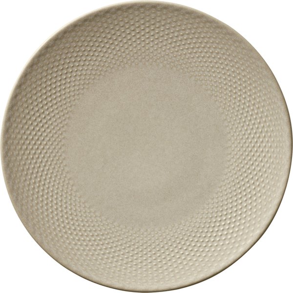 6x HEART&SOUL Assiette plate Pine Relief forme coupe ronde; 24x2.5 cm (ØxH); beige; rond(e); 6 pièce(s) / Lot