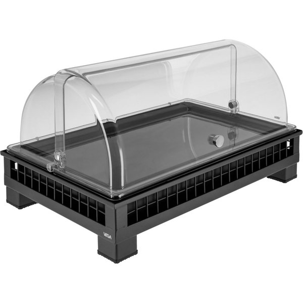 VEGA Set fraîcheur Portland bas, GN 1/1, mélamine; GN 1/1, 55.4x35.2x29.9 cm (LxlxH); anthracite/transparent/noir; rectangulaire