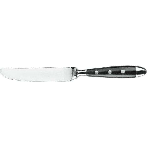 12x PULSIVA Couteau de table Berne; 21.4 cm (L); argenté, Poignée noir; 12 pièce(s) / Lot