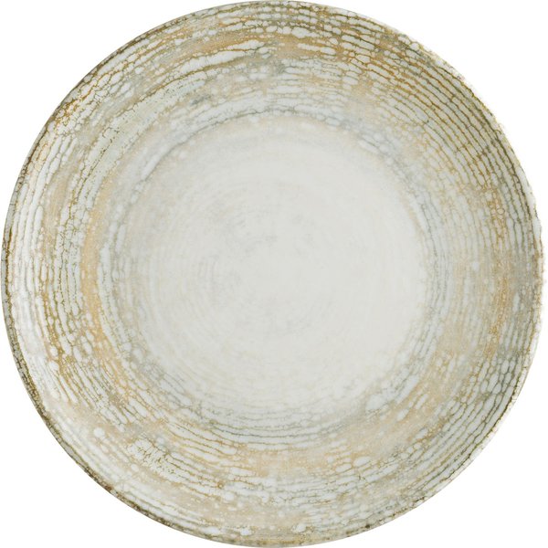 Piatto piano Patera Bonna; 21 cm (Ø); bianco/beige; rotonda; 12 pz. / Pacco