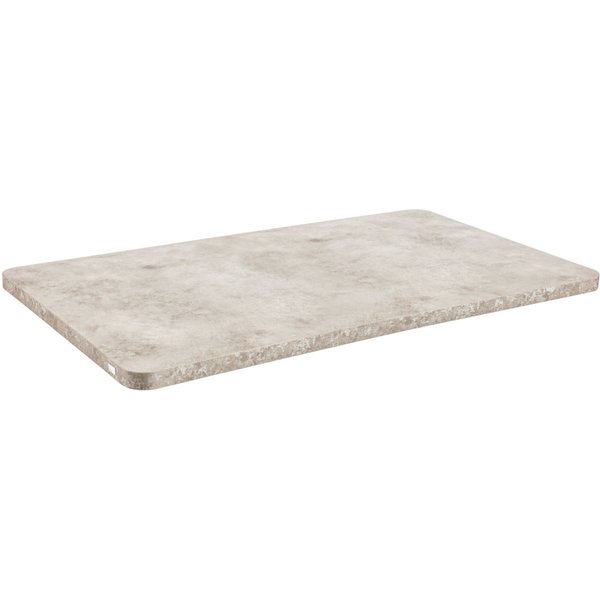 VEGA Plateau de table intérieur Marvello rectangulaire; 120x80x2.5 cm (LxlxH); gris taupe; rectangulaire