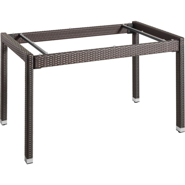 VEGA Gambe tavolo Metropolitan; 130x80x75 cm (LxLxH); tortora scuro; rettangolare