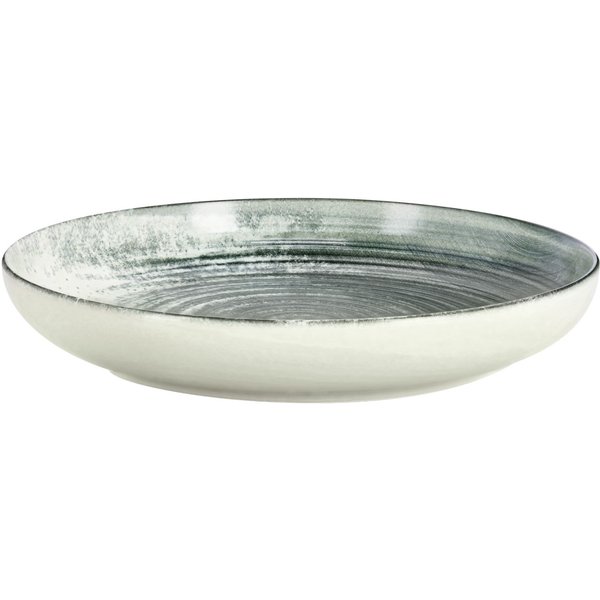 4x VEGA Assiette Etana creuse; 120 cl, 26x4.5 cm (ØxH); blanc/anthracite; rond(e); 4 pièce(s) / Lot