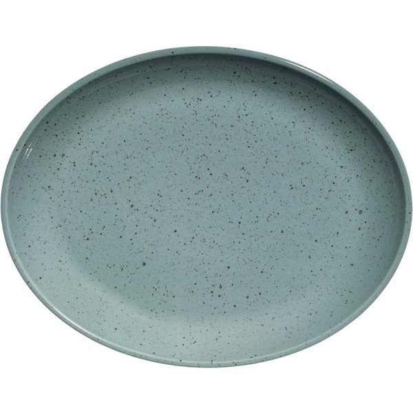3x VEGA Piatto da portata Alessia; 32.5x25.5x3.5 cm (LxLxH); turchese; ovale; 3 pz. / Pacco