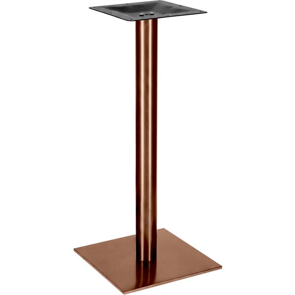 Base per tavolo alto da interno Orio VEGA; 42x42x108 cm (LxLxH); bronzo; quadrata